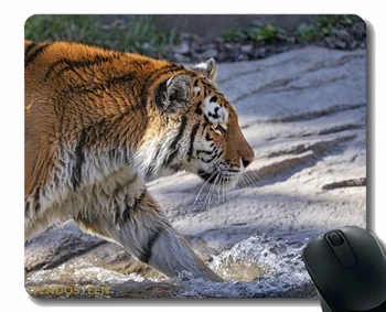 Изготовленный На Заказ Оригинальный Коврик Для Мыши, Tiger Predator Big Cat 175287 Коврик Для Мыши С Прошитым Краем