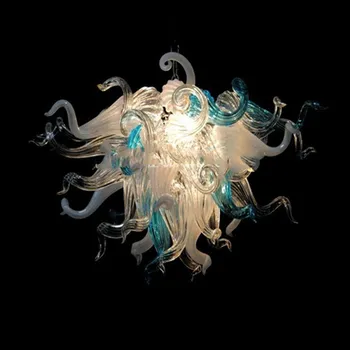 Китайская подвесная лампа Маленькая симпатичная люстра из выдувного стекла ручной работы с абажуром