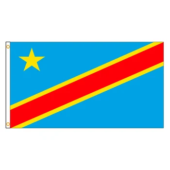 Конго Флаг Демократической Республики Конго Баннер 3x5 футов Национальный флаг Украшение дома флаг