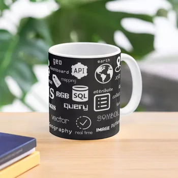 Кофейная кружка GIS mindmap, милые и разные чашки, кофейная термокружка
