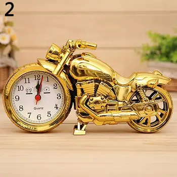 Креативная форма мотоцикла кварцевые часы Будильник хранитель времени Настольный стол Механические часы Декор