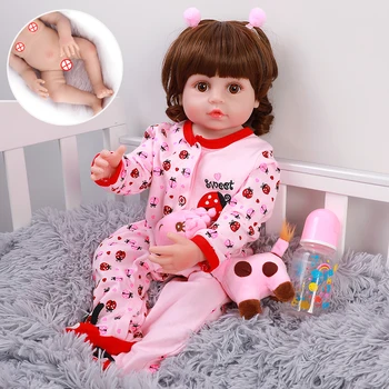 Кукла-Реборн С Игрушкой-Жирафом Реалистичная Очаровательная Кукла Для Новорожденных 22 