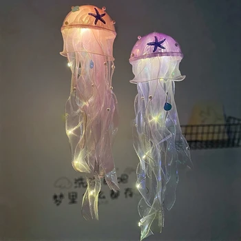 Лампа в виде медузы своими руками, креативный продукт, Лампа в виде медузы, Переносной Атмосферный ночник, Декор для гостиной, Декор для вечеринки по случаю дня рождения