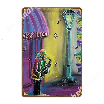 Металлические вывески New Orleans Jazz Fest pub Club Bar Живопись Декор Печать жестяных вывесок Плакаты