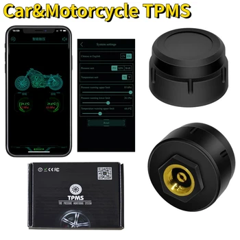 Мини-Датчики Давления В шинах Датчик Экономии топлива TPMS, совместимый с Bluetooth 5.0, Датчики Давления в шинах, Водонепроницаемые для автомобилей