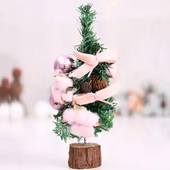 Мини-искусственная Рождественская елка, Рождественское украшение для стола и настольные украшения