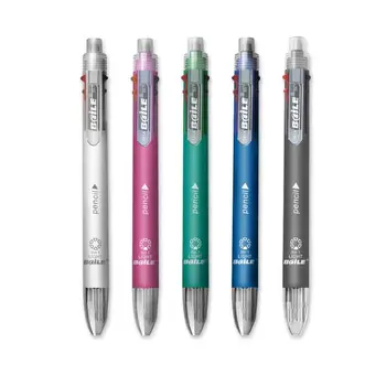 Многофункциональная ручка Baile 6 в 1, 5 цветов, шариковая ручка 0,7 мм и механический карандаш