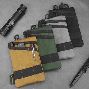 Многофункциональная сумка для хранения EDC, уличная Портативная сумка для инструментов, Тактический Нож, ручка, складной кошелек с зажимом для кредитной карты, подвесная поясная сумка