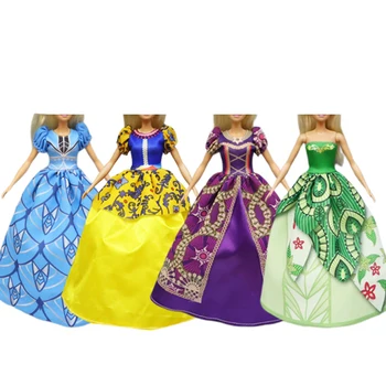 Модное платье Kawaii, детские Игрушки, Рождественские подарки, Аксессуары для кукол, Миниатюрные предметы для одевания Барби, подарок для детской игры 