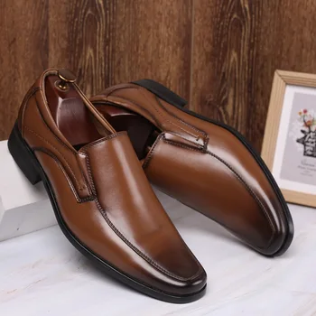 Мужская официальная обувь, высококачественная мужская кожаная обувь, роскошные мужские модельные туфли, повседневная деловая мужская обувь, обувь для взрослых, Большой размер 47