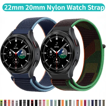 Нейлоновый ремешок для Samsung Galaxy watch 3 4 5 Pro Gear S3 Amazfit GTR 3/4 Новый Легко Настраиваемый ремешок для часов Huawei watch GT 2/3 Pro