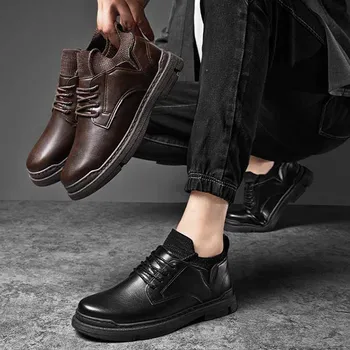Новая весенне-осенняя мужская обувь; Легкие мужские кроссовки; Модная уличная износостойкая обувь для ходьбы; Дышащая мужская повседневная обувь