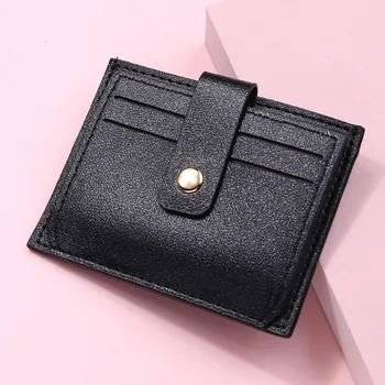 Новейший женский мини-кошелек, короткий кошелек для монет, модный держатель для карт из искусственной кожи с несколькими картами, мини-клатч для женщин и девочек