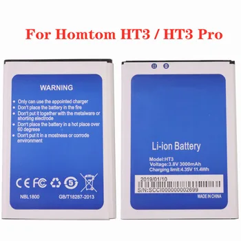 Новый высококачественный оригинальный аккумулятор Homtom емкостью 3000 мАч для Homtom HT3 /HT3 Pro, сменные батареи для мобильных телефонов Bateria