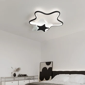 Новый современный светодиодный потолочный светильник в форме звезды для гостиной, детской столовой, спальни, кабинета, прихожей, квартиры с внутренним освещением