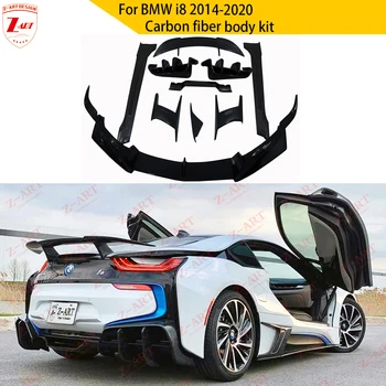 Обвес из Углеродного Волокна Z-ART Для BMW i8 2014-2020 Тюнинг-комплект Автомобильных Аксессуаров Для Обновления Обвесов Переднего Бампера Для Губ Заднего Диффузора