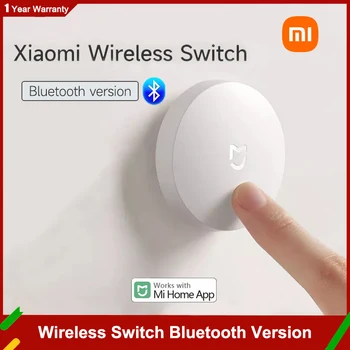 Оригинальная версия беспроводного переключателя Xiaomi Bluetooth Требует шлюза Bluetooth Mesh В быстром режиме Smart Mi Home Control 3-функции В 1