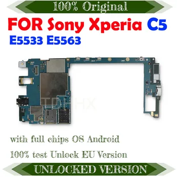 Оригинальная Печатная плата Для Sony Xperia C5 Ultra E5533 E5563 Материнская Плата 16 гб Для Sony Xperia C5 Ultra Логическая плата с двумя SIM-картами