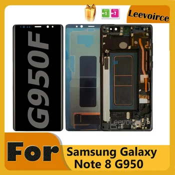 Оригинальный Amoled Для Samsung Galaxy Note 8 note8 N950 N950F SM-N950A N950U ЖК-дисплей С Сенсорным экраном В сборе + Замена рамки