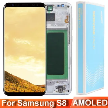 Оригинальный Super AMOLED ЖК-дисплей для SAMSUNG Galaxy S8 G950F G950FD G9500 G950U Замена Сенсорного экрана Дигитайзера