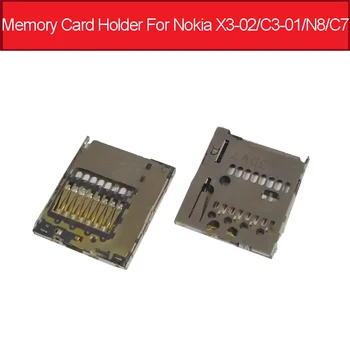 Оригинальный держатель карты памяти для Nokia X3-02 C3-01 N8 C7 TF Memory Reader, Сменный адаптер для чтения памяти, Запасные части для ремонта