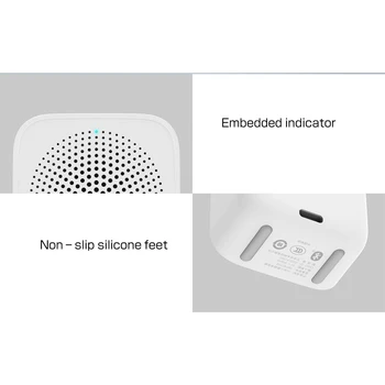 Оригинальный портативный динамик, совместимый с Bluetooth 5.0 Умный динамик, голосовое управление, домашний Портативный мини-сабвуфер, Звуковой будильник