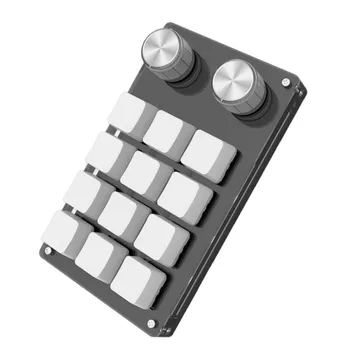 Портативная мини-клавиатура с 12 клавишами, программируемые клавиши, пользовательские сочетания клавиш, механическая клавиатура USB, клавиатура для компьютерной музыки, Подключи и играй