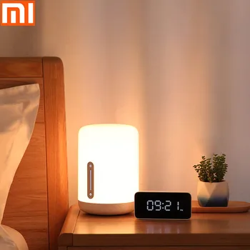 Прикроватная лампа Xiaomi Mijia, лампа для спальни, Семейная лампа, Большая площадь освещения, Красочный мягкий свет, прикроватная лампа второго поколения