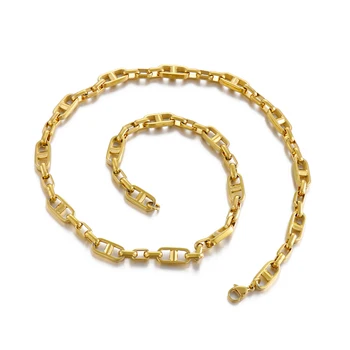 Роскошное Мужское и женское ожерелье из нержавеющей стали 7 мм в Дубае, благородное Простое массивное трендовое ожерелье, подарочные украшения для рок-вечеринок