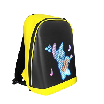 Рюкзак CRELANDER с водонепроницаемым интеллектуальным светодиодным дисплеем, легкий, с беспроводным управлением приложением, уличная светодиодная сумка Mochila Для мужчин и женщин