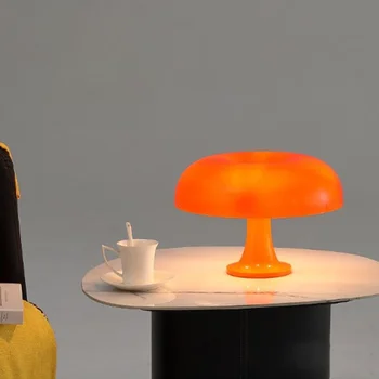 Светодиодная настольная лампа в виде гриба, итальянский дизайнер, современный Простой Ресторан, спальня в отеле, Украшение изголовья кровати, Настольная лампа