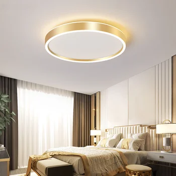 Светодиодный потолочный светильник с регулируемой яркостью, Новый современный с пультом дистанционного управления для гостиной, столовой, кабинета, спальни, коридора, прихожей, фойе, Осветительные лампы