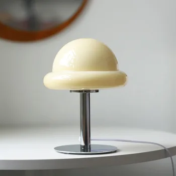 Симпатичная креативная настольная лампа-гриб, настольная лампа из витражного стекла, Прикроватные украшения для спальни, Атмосфера Декоративного освещения