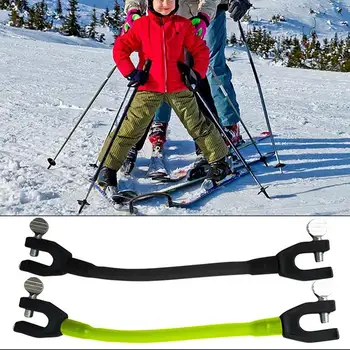 Соединитель для лыжной доски Лыжи Для начинающих С Креплениями И Ботинками Из Нержавеющей Стали Полезное Пособие Для занятий лыжным Спортом Для взрослых И Детей