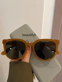 Солнцезащитные очки zq, коричневые очки, женские модные солнцезащитные очки с защитой от ультрафиолета