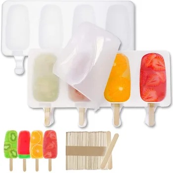 Форма для мороженого большого размера из силикона, плотный материал, формы для поделок, формы для кубиков льда, формы для десертов, лоток с Popsicl