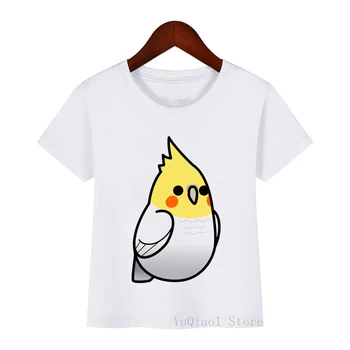 футболка kawaii little birds для девочек и мальчиков, детская одежда, белая футболка с коротким рукавом, camisetas, рубашка в стиле харадзюку, топы для девочек и мальчиков