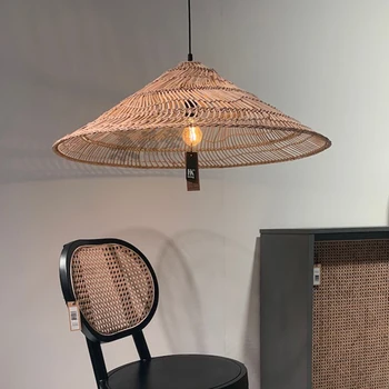 Художественная светодиодная лампа, подвесной светильник, люстра, креативный классический деревянный рыбный ресторан, художественная галерея, кафе, украшение потолка дома в помещении